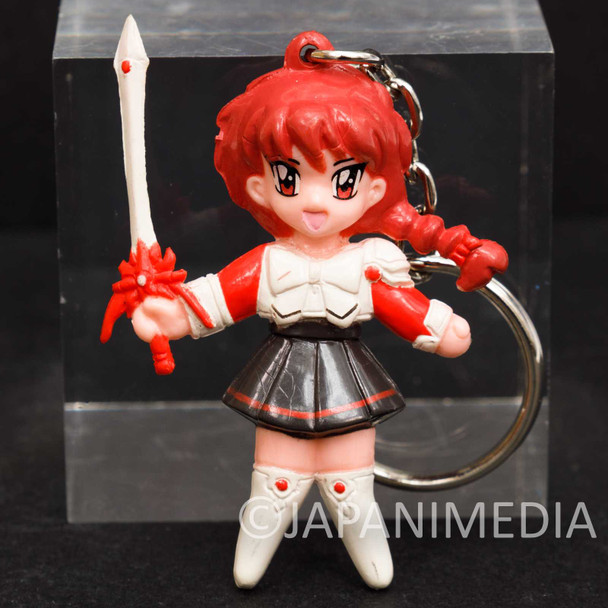 Retro Magic Knight Rayearth Hikaru Shido Mini Figure Keychain CLAMP Japanimedia Store FRONT