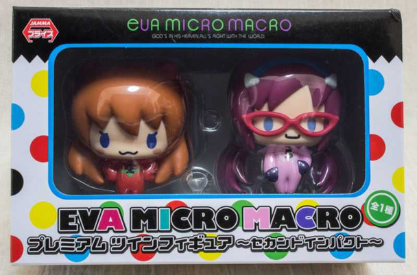 Evangelion EVA Premium Micro Macro Figure Asuka Langley Mari Makinami SEGA JAPAN Japanimedia Store FRONT