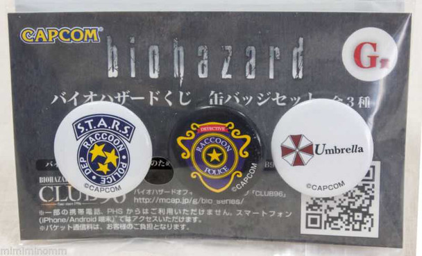 RESIDENT EVIL Biohazard Mini Button badge Set Capcom 3 JAPAN GAME Japanimedia Store FRONT