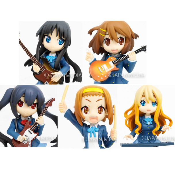 K-ON! R-style Figure Complete Set [YUI / MIO / RITSU / TSUGUMI / AZUSA] Japanimedia Store FRONT