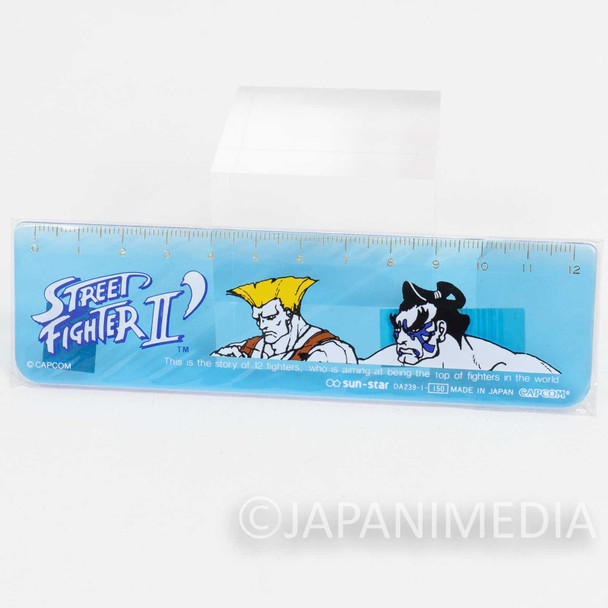Retro RARE! Street Fighter 12cm Ruler Guile vs E. Honda JAPAN GAME CAPCOM Japanimedia Store FRONT