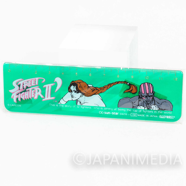 Retro RARE! Street Fighter 12cm Ruler Vega vs Dhalsim JAPAN GAME CAPCOM Japanimedia Store FRONT