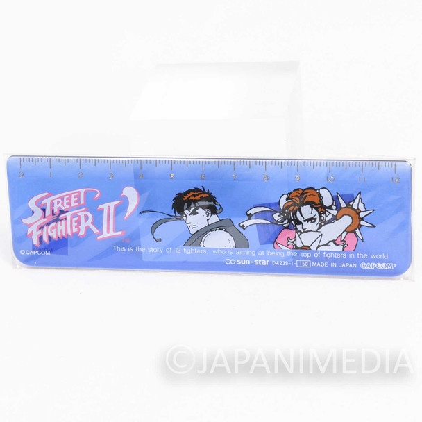Retro RARE! Street Fighter 12cm Ruler Ryu vs Chun-Li JAPAN GAME CAPCOM Japanimedia Store FRONT
