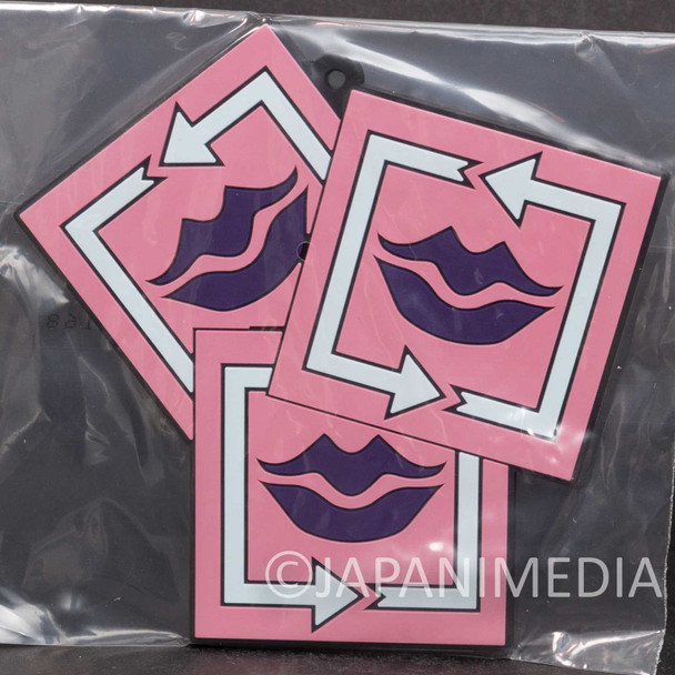 JoJo's Bizarre Adventure Rubber Coaster Kiss Sticker BANDAI Japanimedia Store FRONT