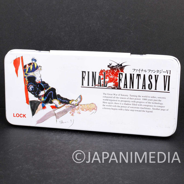 Final Fantasy 6 VI Can Pen Case 1994 Square Japanimedia Store FRONT