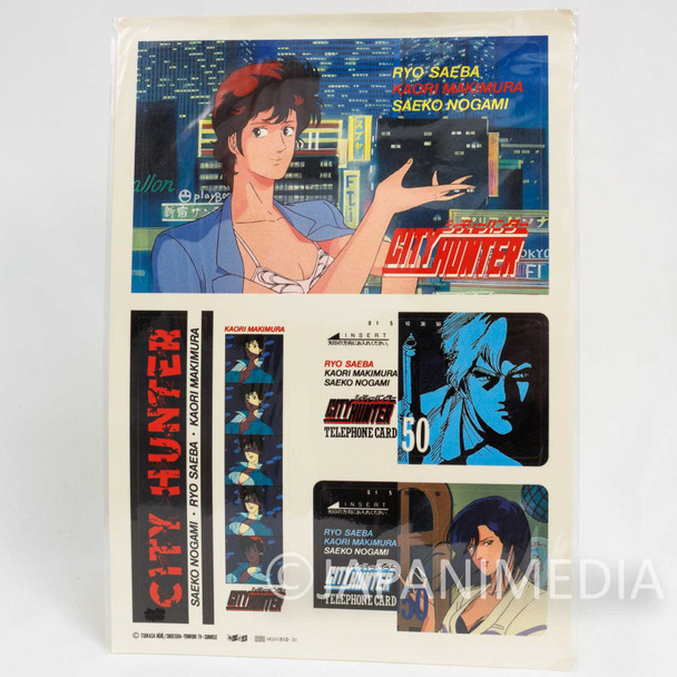 City Hunter Sticker Sheet / Ryo Saeba Kaori Makimura Saeko Nogami Hojo Tsukasa Japanimedia Store FRONT