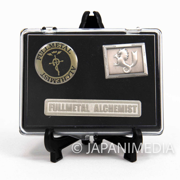 FullMetal Alchemist Flamel & Military symbol Pins 2pc Set JAPAN ANIME Japanimedia Store FRONT