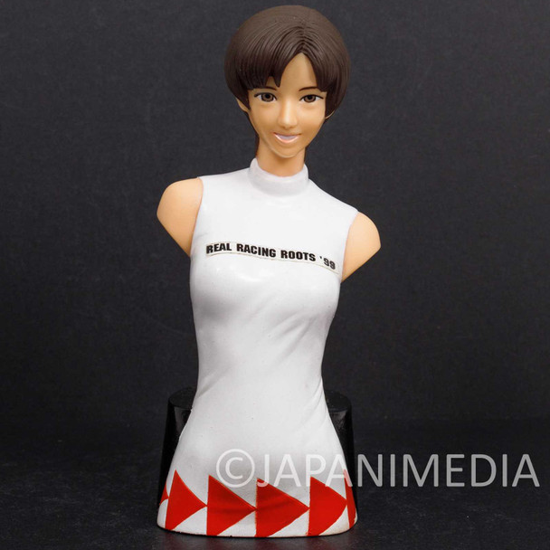 Retro RARE Ridge Racer Reiko Nagase Bust Figure Coin Bank Namco Japanimedia Store FRONT