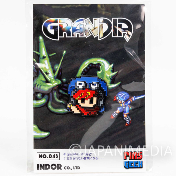 GRANDIA Justin Metal Pins JAPAN GAME SEGA SETURN Japanimedia Store FRONT