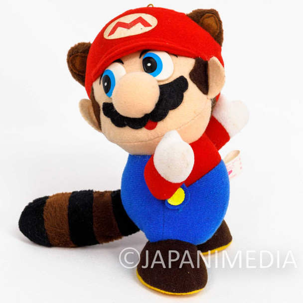 Retro Super Mario Racoon Mario Plush Doll Banpresto Nintendo Famicom SNES Japanimedia Store FRONT