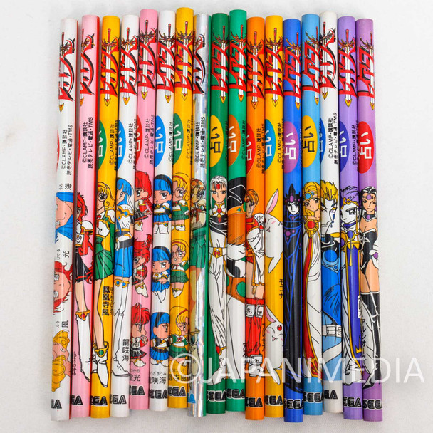 Retro Magic Knight Rayearth Pencil 17pc Set SEGA Japanimedia Store FRONT