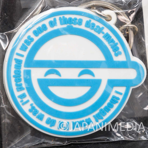 RARE! Ghost in the Shell Laughing Man Warai Otoko Rubber Mascot Keychain Japanimedia Store FRONT