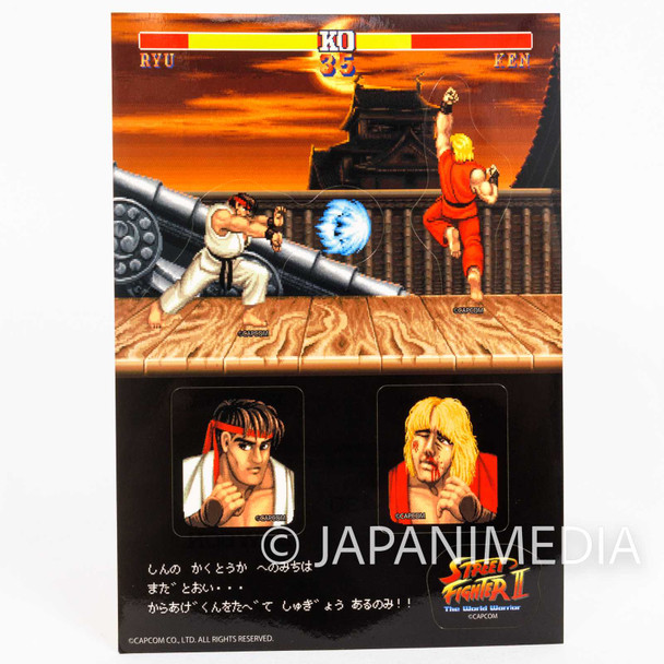 Street Fighter Sticker Sheet RYU vs KEN Japanimedia Store FRONT