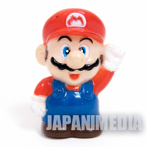 Retro Super Mario Bros. Mario Finger Puppet Figure / Nintendo JAPAN NES Japanimedia Store FRONT