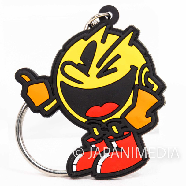 Pac-man Rubber Mascot Keychian Namco Japanimedia Store FRONT
