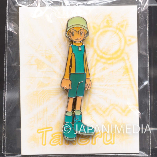 Retro RARE! Digimon Adventure 02 T.K Takeru Takaishi Metal Pins Japanimedia Store FRONT