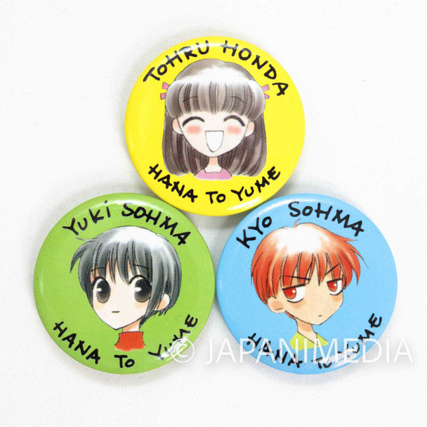 Fruits Basket Tohru & Yuki & Kyo Can Magnet 3pc set JAPAN MANGA Japanimedia Store FRONT