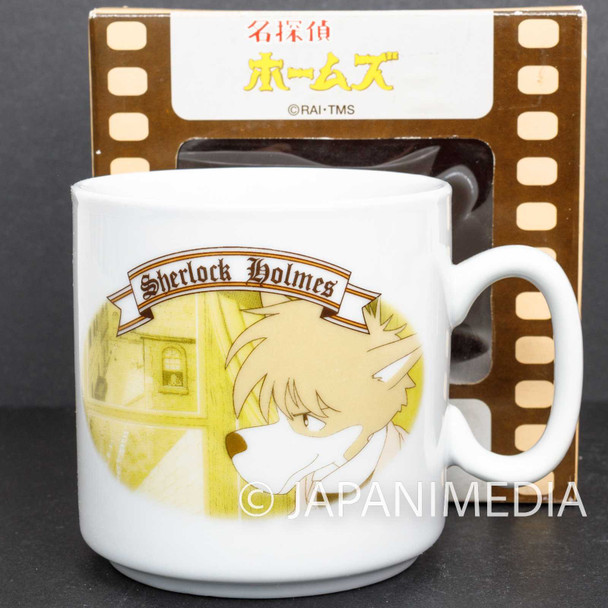 Retro RARE!! Sherlock Hound (Detective Holmes) Sherlock Holmes Mug / Hayao Miyazaki Japanimedia Store FRONT