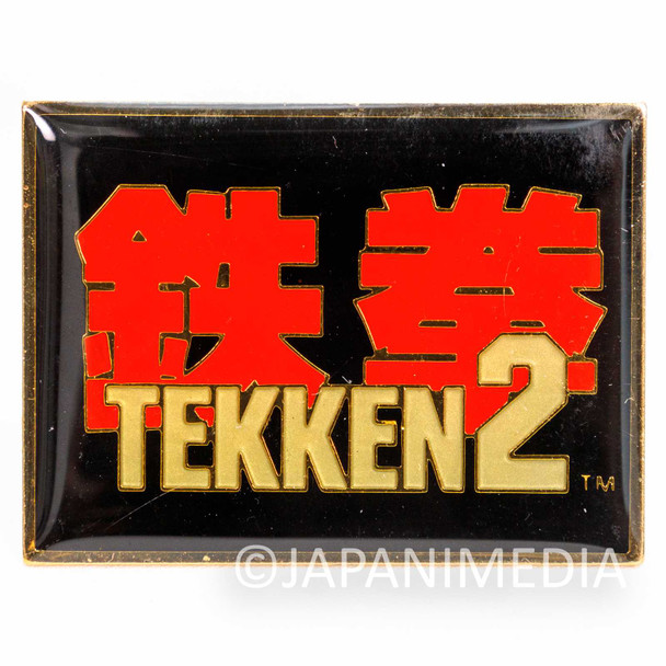 Tekken 2 Title Logo Metal Pins Namco Japanimedia Store FRONT