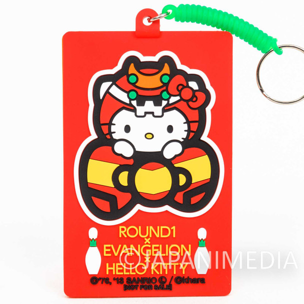 Evangelion x Hello Kitty EVA-02 ID Pass Card Case Holder Sanrio JAPAN Japanimedia Store FRONT