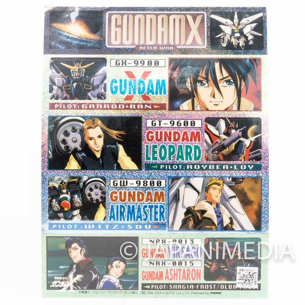 Retro RARE! After War Gundam X Sticker Sheet Movic Japanimedia Store FRONT