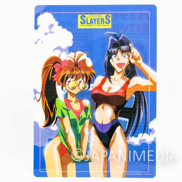 Slayers RETURN Lina Inverse & Naga the Serpent Plastic Pencil Board Pad Shitajiki Japanimedia Store FRONT