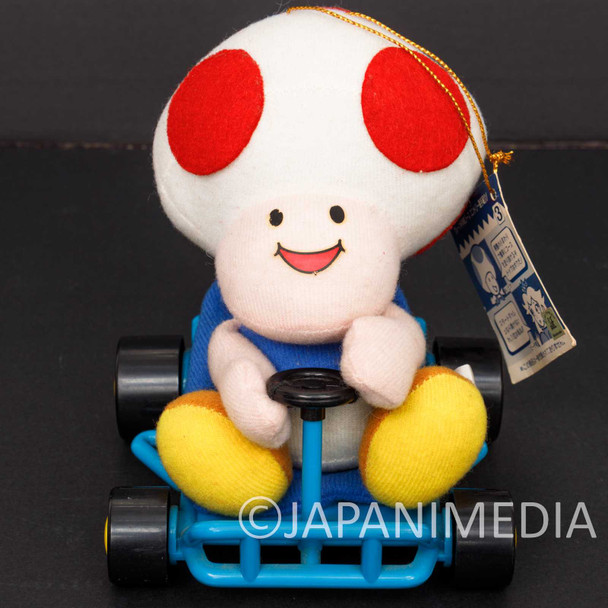 Retro Super Mario Kart Kinopio Toad Plush Doll TAKARA JAPAN GAME Japanimedia Store FRONT