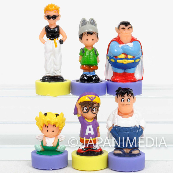 Retro Dr. Slump Arale chan Miniature Mascot Figure Stamp 6pc Set JAPAN ANIME Japanimedia Store FRONT