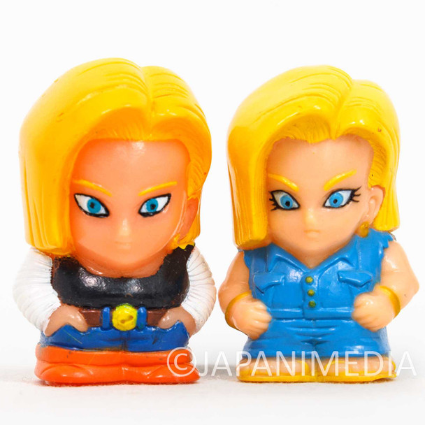 Dragon Ball Z Android #18 Finger Puppet Figure 2pc Set JAPAN ANIME Japanimedia Store FRONT