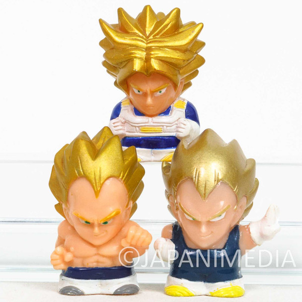 Dragon Ball Z Super Saiyan Vegeta Trunks Finger Puppet Figure 3pc Set JAPAN Japanimedia Store FRONT