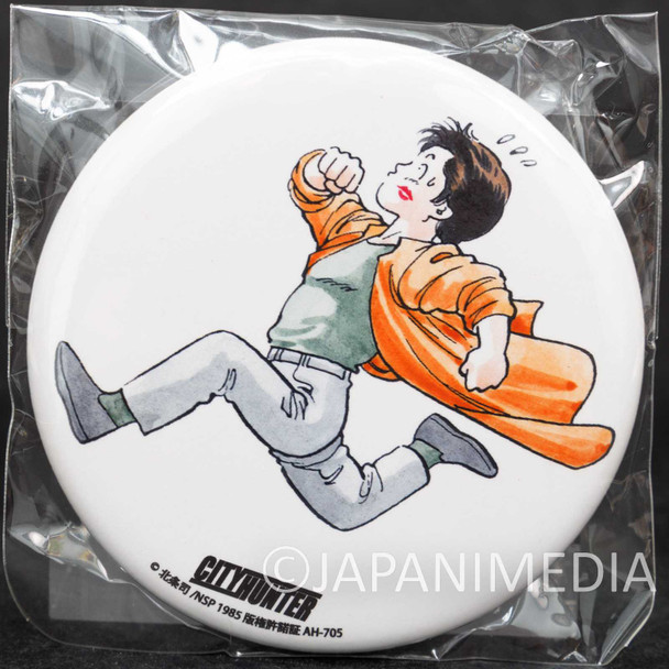 City Hunter Can Badge Pins #1 Ryo Saeba JAPAN Hojo Tsukasa Japanimedia Store FRONT
