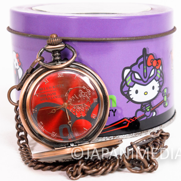 Evangelion x Hello Kitty Asuka Langley Pocket Watch SEGA Japan Anime - Japanimedia Store Front