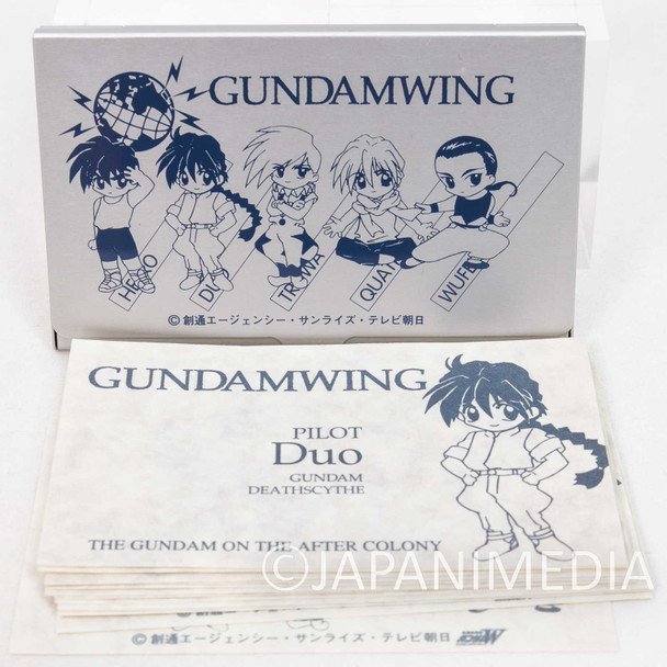 Gundam Wing Pass Card Case + 12 Cards JAPAN Japanimedia Store FRONT