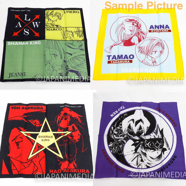 Shaman King Handkerchief 4pc Set Shonen Jump JAPAN Japanimedia Store FRONT