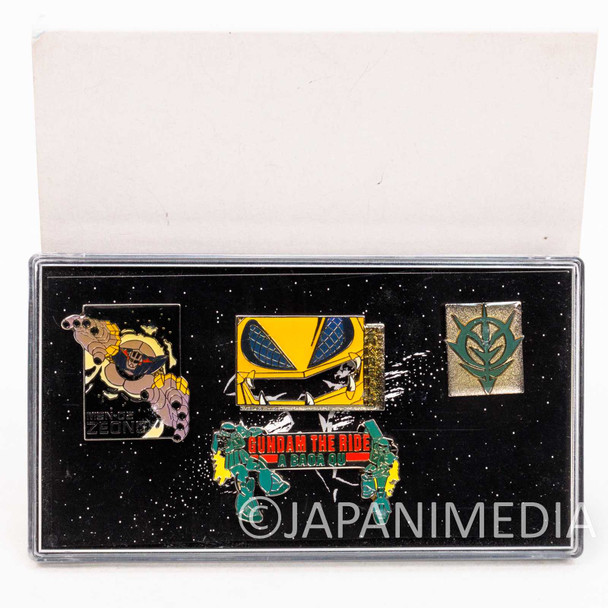 Gundam Metal Pins 4p Set Fujikyu Highland Gundam The Ride A Baoa Qu Japanimedia Store FRONT