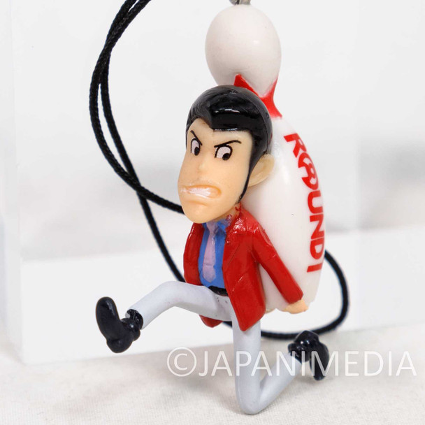 Lupin the Third with Bowling Pin Figure Strap #2 JAPAN ROUND 1 Japanimedia Store FRONT