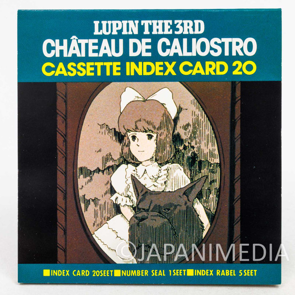 Lupin the Third (3rd) Castle of Cagliostro Cassette Index Card 20pages Set Japanimedia Store FRONT