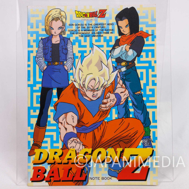 Retro Rare! Dragon Ball Z Notebook S.Saiyan Android #17 #18 Showa Note Japanimedia Store FRONT