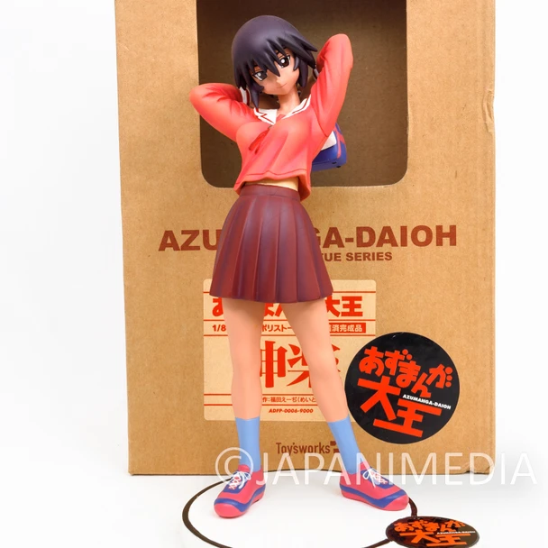 [JUNK ITEM] Azumanga Daioh Kagura Polystone Figure 1/8 Scale JAPAN Kiyohiko Azuma Japanimedia Store FRONT
