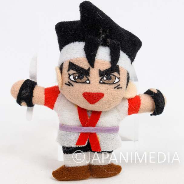 RARE! Battle Arena Toshinden Eiji Shinji Plush Doll Keychain / TAKARA Japanimedia Store FRONT