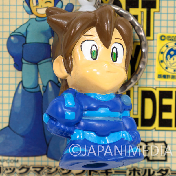 RARE! MEGA MAN Soft Vinyl Figure Keychain #3 CAPCOM ROCKMAN Japanimedia Store FRONT