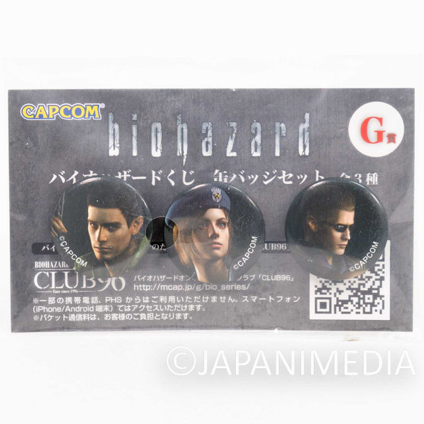 RESIDENT EVIL Biohazard Mini Button badge Set Capcom 2 JAPAN GAME Japanimedia Store FRONT