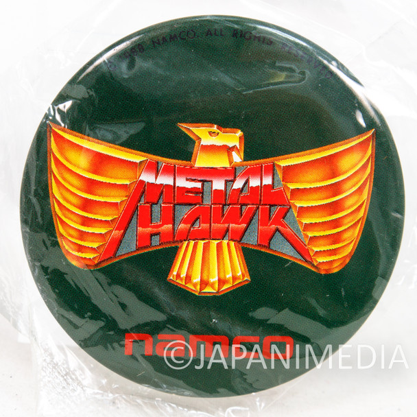 Metal Hawk Can Badge Pins Namco JAPAN PC ENGINE Japanimedia Store FRONT