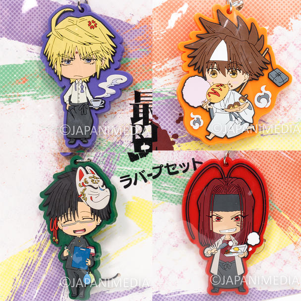 SAIYUKI RELOAD BLAST Rubber Mascot Strap Set / Sanzo Goku Hakkai Gojo Japanimedia Store FRONT