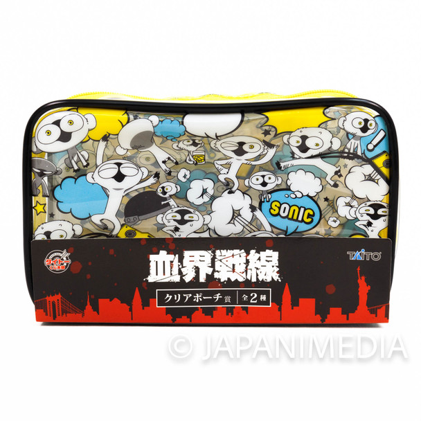 Blood Blockade Battlefront Clear Pouch bag [Sonic ver.] Japanimedia Store FRONT