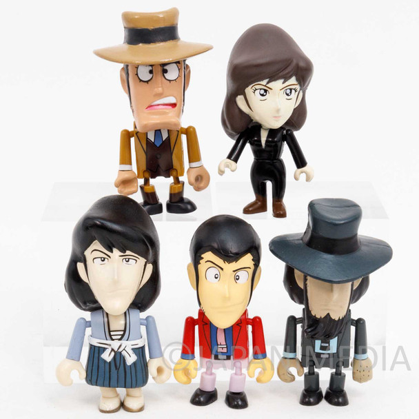 Lupin the Third (3rd) Play Doll Figure 5pc Set Fujiko Jigen Zenigata JAPAN ANIME Japanimedia Store FRONT