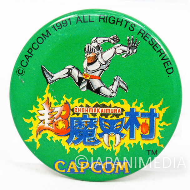 Super Ghouls 'n Ghosts Can Badge Pins Capcom MAKAIMURA JAPAN Japanimedia Store FRONT