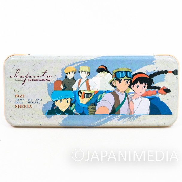 Retro RARE LAPUTA Castle in the Sky Can Pen Case Tokuma Shoten Ghibli JAPAN 4 Japanimedia Store FRONT