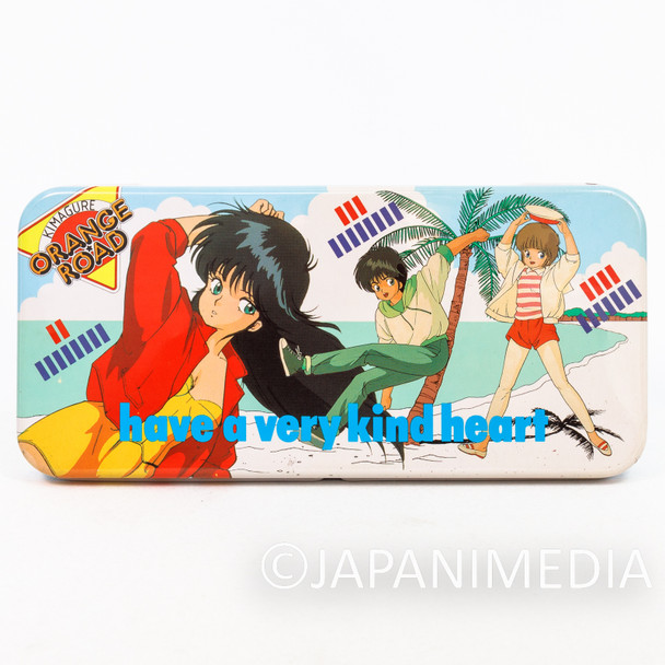 Retro RARE! Kimagure Orange Road Can Pen Case #4 Madoka Ayukawa Japanimedia Store FRONT
