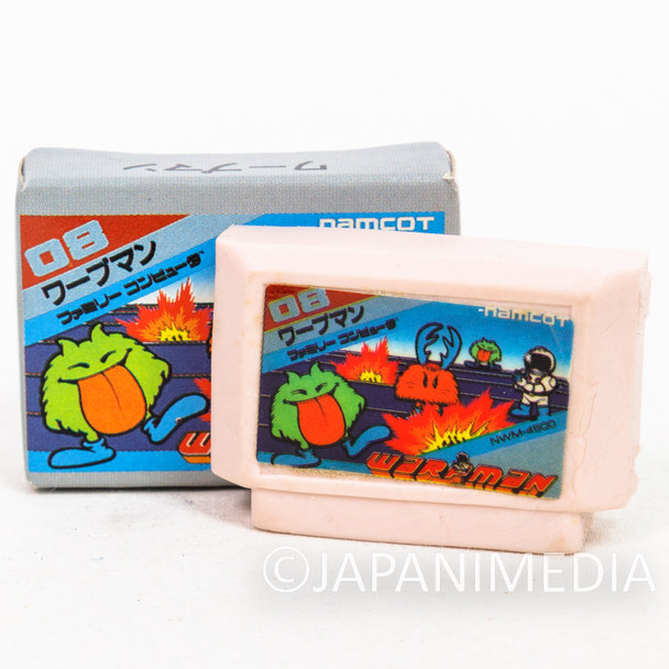 Warpman Cassette Mini Eraser AMADA JAPAN FAMICOM NES NAMCO Nintendo Japanimedia Store FRONT